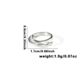 Snake-shaped titanium steel ring with textured scale finish in silver color variant - TYR0456 / Silver Snake Wrap