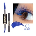Mascara impermeabile a doppia estremità 03 blu per ciglia voluminose e incurvate - N. 03 / Blu