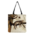 Sleeping Tabby Cat on Branch Style (hm2552) / 40x38cm / Beige