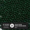 4mm dark green opaque lacquer glass seed beads for DIY jewelry making accessories - EU 31