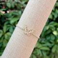 18k gold plated copper butterfly bracelet with colorful cubic zirconia on display stand - Full Pavé Gold Butterfly(2)