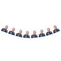 Ghirlanda per l'incoronazione di Re Carlo III con ritratti per decorazioni di feste - Banner Ritratto di Re Carlo III (8 pezzi/filo)