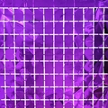 Glossy purple square foil curtain with white grid pattern for festive party backdrop - Purple