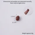 Mini légume capsule marron 1.1x0.7cm pour loisirs créatifs de cuisine miniature - Mini Œuf Mariné Entier de 1,1 cm