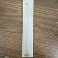 Golden stainless steel thin chain with lobster clasp for 18k bubble letter pendants - 18+5cm O-Chain Bracelet