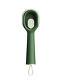 Spazzola per scarpe verde scuro con manico lungo, setole morbide e dettagli crema - Verde Scuro