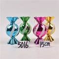 15cm Christmas candy ornaments in metallic blue, green, magenta, and gold finishes - Set 20 (Electroplated Metallic Candy 15cm - 4pcs)