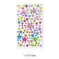 Sparkling plum blossom shaped rhinestone stickers for DIY crafts, 7.5 x 13cm sheet - Small Plum Blossom Style
