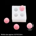 3D strawberry silicone mold for realistic crafts and cake decorations with size details - 1# Mini Transparent