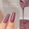Rose Bean Paste nail polish F053 with plant-based formula in matte and glossy finishes - F053 Rose Bean Paste