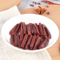Miniature PVC beef jerky model in a white bowl for DIY dollhouse food accessories - Shredded Beef (approximately 260 Strands Per 100 Grams)