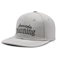 Gorra snapback gris con bordado negro scenario planning en algodón de alta densidad - Ajustable / Gris claro