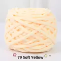 Filato di ciniglia spessa giallo chiaro 79 per maglieria fai-da-te e lavori manuali - Giallo Tenero