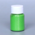 Fine neon green mica powder in transparent bottle for DIY crafts and nail art - Pearl Powder #11 Dark Green
