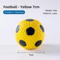 Yellow latex football pet chew toy for 5-10kg dogs with non-slip texture 7cm diameter - Model Toy / Soccer-Yellow 7cm