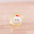 Luminous chick figurine inside lemon fruit casing, miniature DIY decor, size 2.2x2.7cm - Lemon Chicken