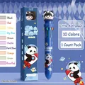 Panda astronaut 10-kleuren balpen in donkerblauw, ideaal voor schoolgebruik - 10-kleuren Balpen - Kleine Astronaut