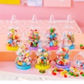 Christmas tree shaped jars filled with festive mini erasers in colorful stationery gift set - Christmas Tree Shaped Bottle Eraser