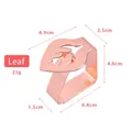 Rose gold leaf-shaped stainless steel tablecloth clip weight 21g size 4.9x3.5cm - Leaf / Rose Gold