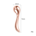 Rose gold zinc alloy eye cream applicator massage wand with measurements 73mm by 16mm - Rose Gold Ball Shape (X0178)