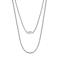 S925 sterling silver rope chain necklace with Italy stamp and lobster clasp - 2.3MM Rope Chain / 51cm-60cm (Inclusive)