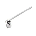 Sleek silver stainless steel candle snuffer tool with polished chrome finish - Silver Candle Snuffer Tube