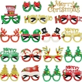 Christmas party glasses frames set with Santa and reindeer antler festive designs - 16PCS Glasses Set