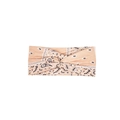 Beige paisley print yoga headband with twist knot design for women's sports and makeup - 23#