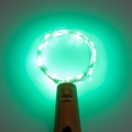 Luci LED verdi per bottiglie con tappo in filo di rame per decorazioni natalizie - 1M 10LEDs / Verde