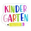 Glitzernder Kindergarten-Lehrer Anstecknadel mit buntem Bleistift-Design für den Schulanfang - Kindergarten
