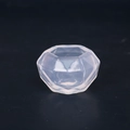 Silikonform für DIY-Möbelgriffe in facettierter Diamantform, halbtransparentes Design - 30 mm Spiegeloberfläche Hochtransparente Diamantform