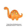 Mini orange Brachiosaurus aluminum foil balloon for dinosaur party decor, 44x34cm size - Mini Ins Orange Dinosaur