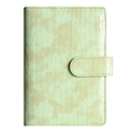 Quaderno raccoglitore A6 in pelle verde pistacchio con motivo coccodrillo e fibbia - Solo Custodia in Coccodrillo Verde