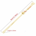 Verstellbares 16cm goldenes Kupferarmband mit 7mm Schiebeverschluss für Schmuckherstellung - 16cm / Gold Kurz (8cm*2)