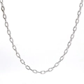 Catena a maglie ovali in acciaio inossidabile 304 argento per creazione gioielli fai da te - Collana in Acciaio / Oro 18K