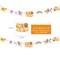 Children's Day animal cartoon bunting banner set with 3m red string for school decor - Happy June 1st Children's Day (LU-9)