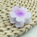 Purple glitter flower hair claw clip with transparent gradient petals for updos - Purple Sunflower