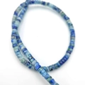 Filo di perle distanziatrici quadrate in pietra imperatore blu per gioielli fai-da-te - 2*4mm/filo circa 130 pezzi / Punto Blu Ottimizzato