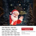 Christmas Santa UV static window cling in model SDUV-483 with double-sided festive design - Small / Sduv-483