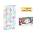 72-segment colorful macaron magic snake puzzle toy with illustrated packaging box - 72 Sections (P668-95)