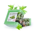 Translucent green argy wormwood essential oil soap bars with fresh herbal leaves - Argy Wormwood (English Label)
