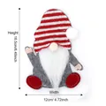 Gnome cutlery holder in red and white stripes, size 16.5cm height and 12cm length - Style A Stripes
