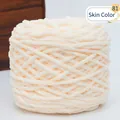 Gomitolo di lana ciniglia spessa color pesca per maglia fai-da-te, colore 81 - Pelle chiara