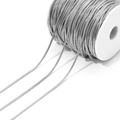 Catena a serpente in acciaio inossidabile argento su rocchetto per gioielli DIY - 1,5 mm di diametro / Argento