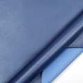 Double-sided pearlescent wrapping paper roll in dark blue and sky blue matte finish - Pearlized Blue