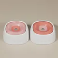 Cuenco de agua flotante para mascotas en rosa claro y coral con diseño antisalpicaduras - Rosa Carmín