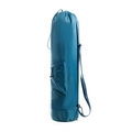 Bolsa azul para esterilla de yoga con correa ajustable y bolsillo frontal de deporte - Azul