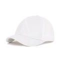 White breathable full mesh baseball cap for men and women with short brim for summer sports - Adjustable / White