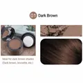 Hairline shadow powder in 01 dark brown shade with puff and mirror for root touch-ups - Dark Brown #1