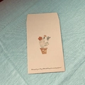 Beige paper envelope with cactus pattern and blessings on a light green background - Potted Plant Design Envelope 1PC